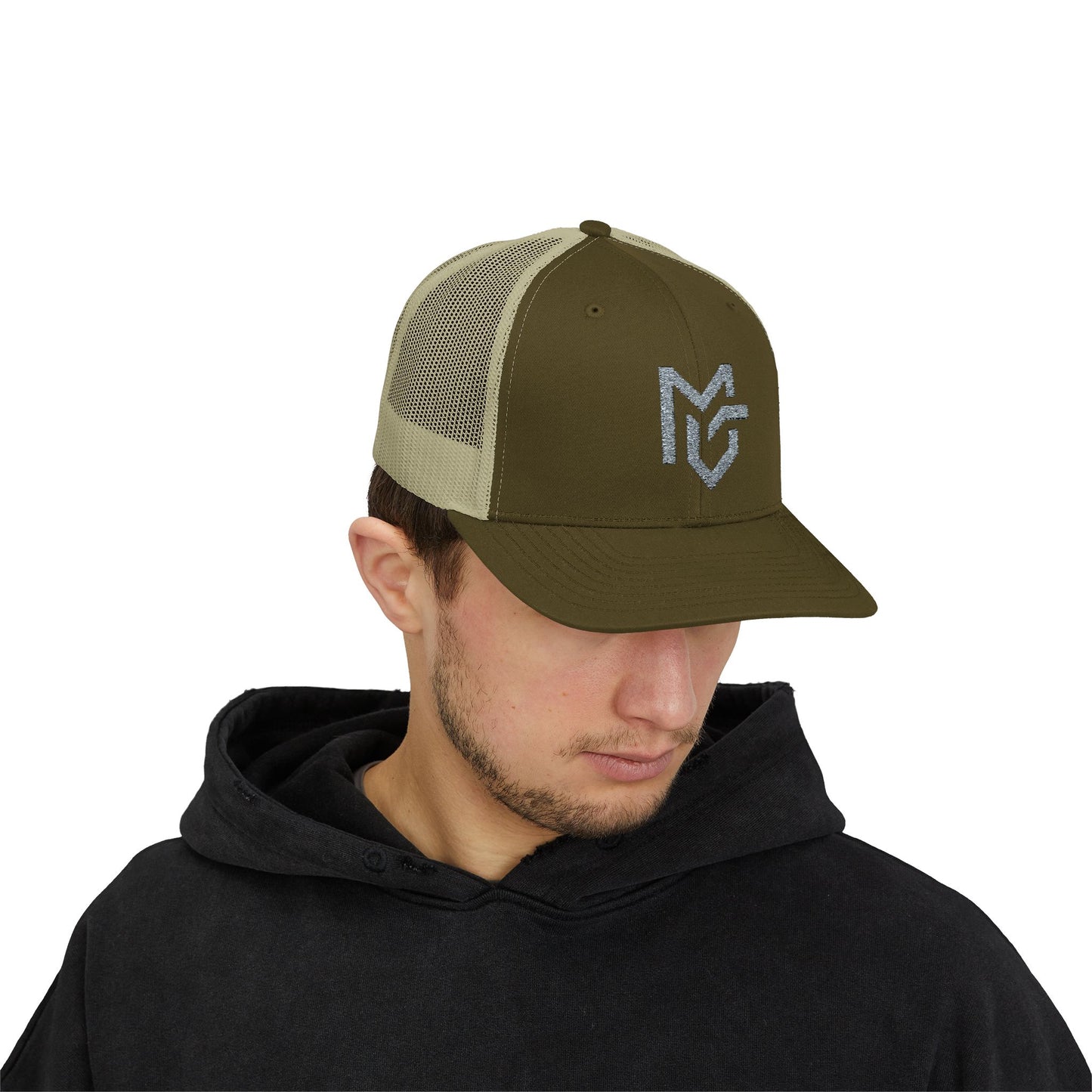 MG Logo Snapback Trucker Cap — Mesh Back Baseball Hat - MetroGrit