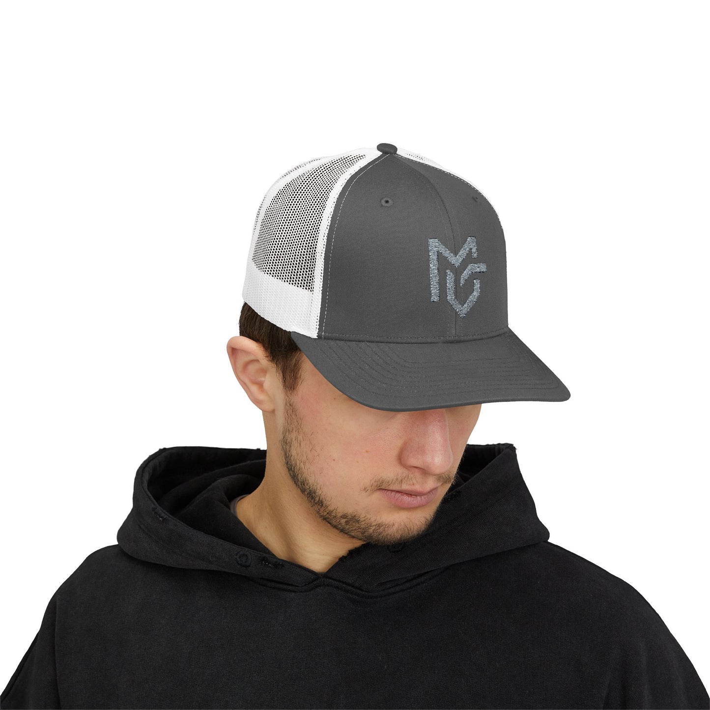 MG Logo Snapback Trucker Cap — Mesh Back Baseball Hat