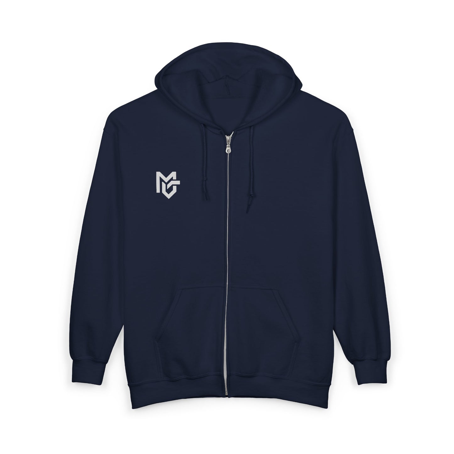 MetroGrit Full - Zip Hoodie — Logo Zip - Up Sweatshirt - MetroGrit