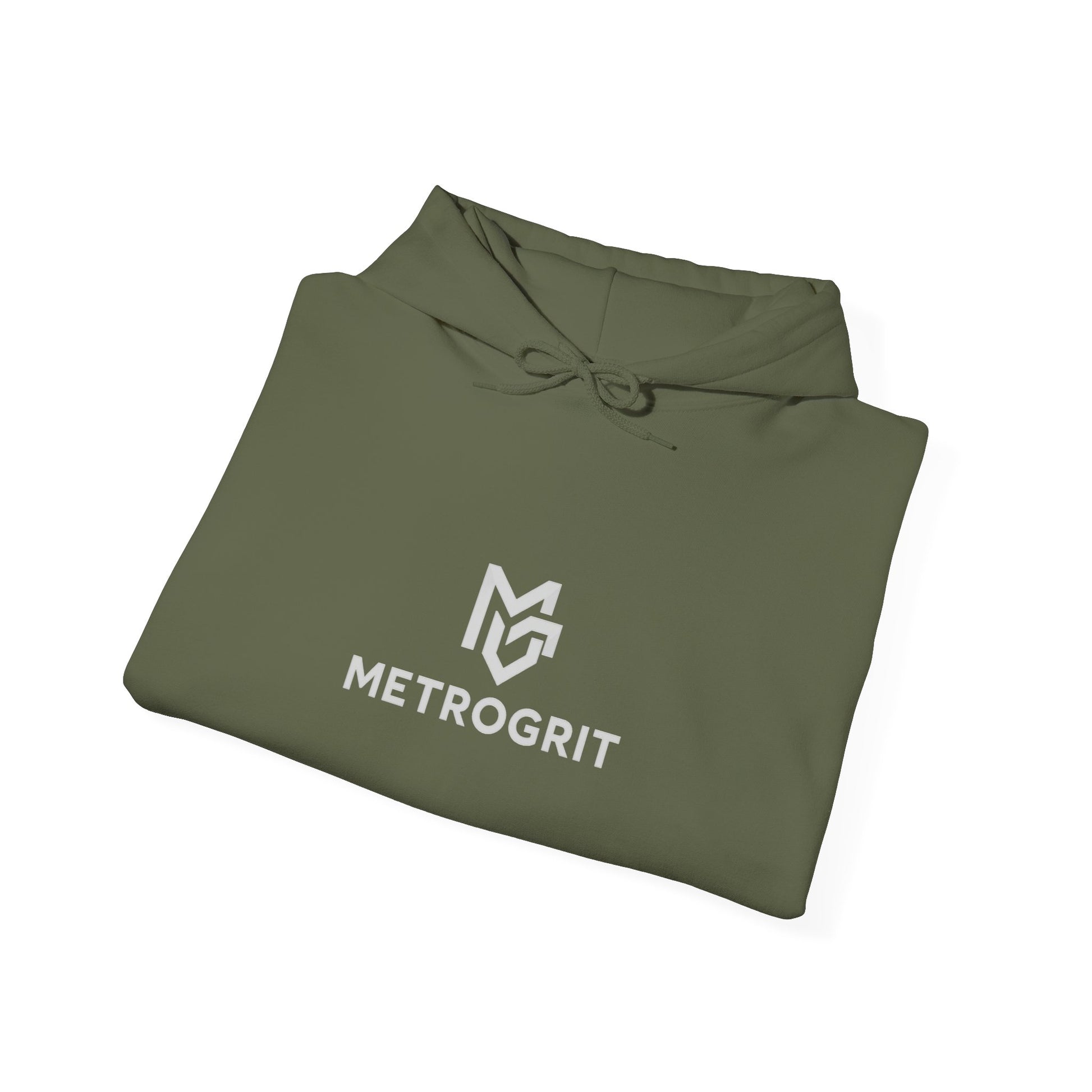 MetroGrit Logo Hoodie | Minimal Brand Logo Pullover - MetroGrit