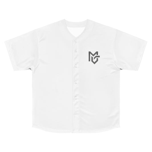 Minimal Monogram Baseball Jersey - Men's Button - Up Team Shirt - MetroGrit