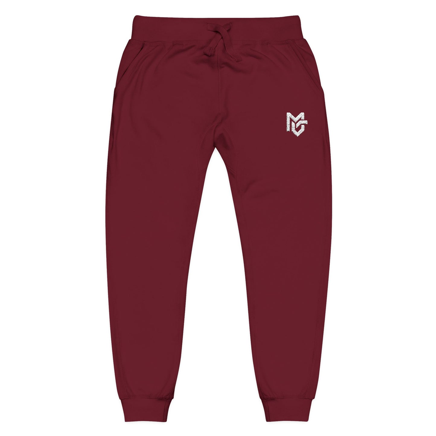 Embroidered Heart Logo Sweatpants — Cozy Fleece Joggers - MetroGrit