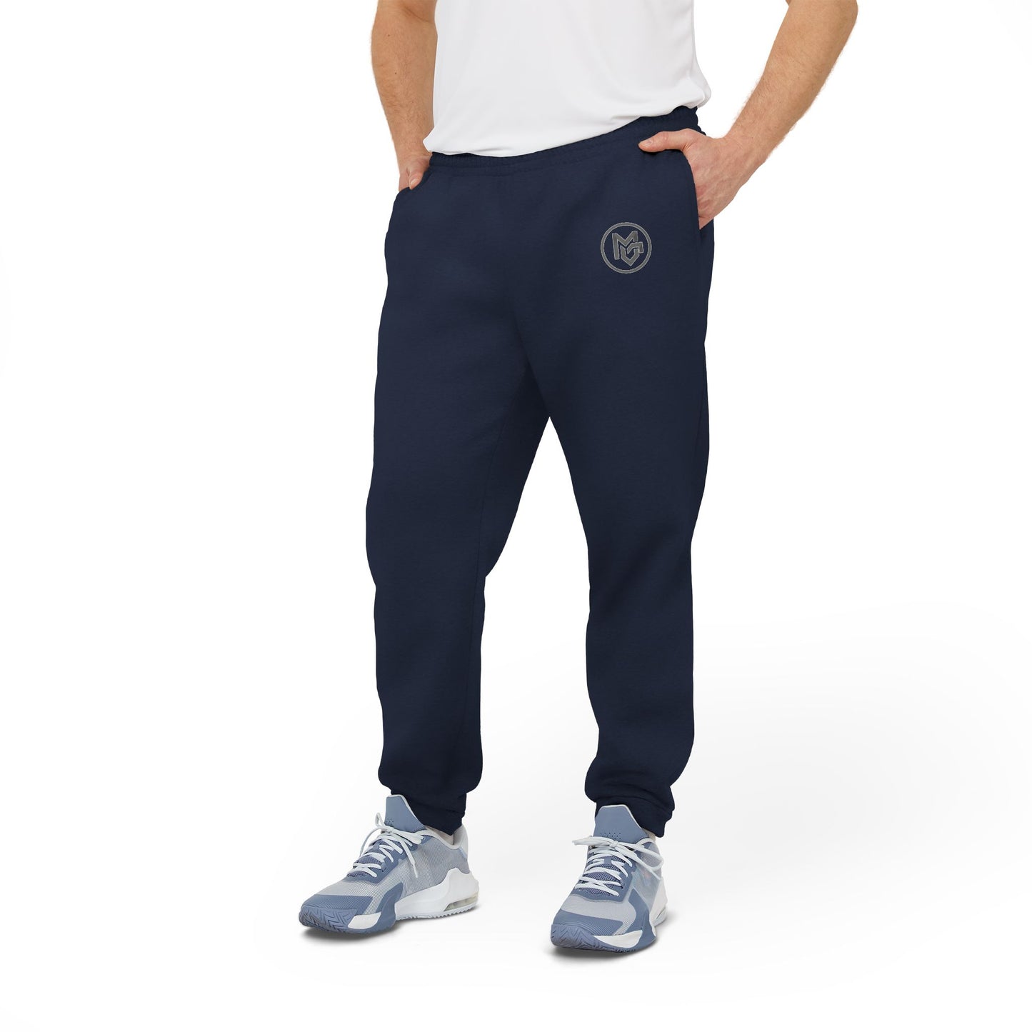 Adidas Grey Fleece Joggers – Comfortable Casual Sweatpants with Logo - MetroGrit