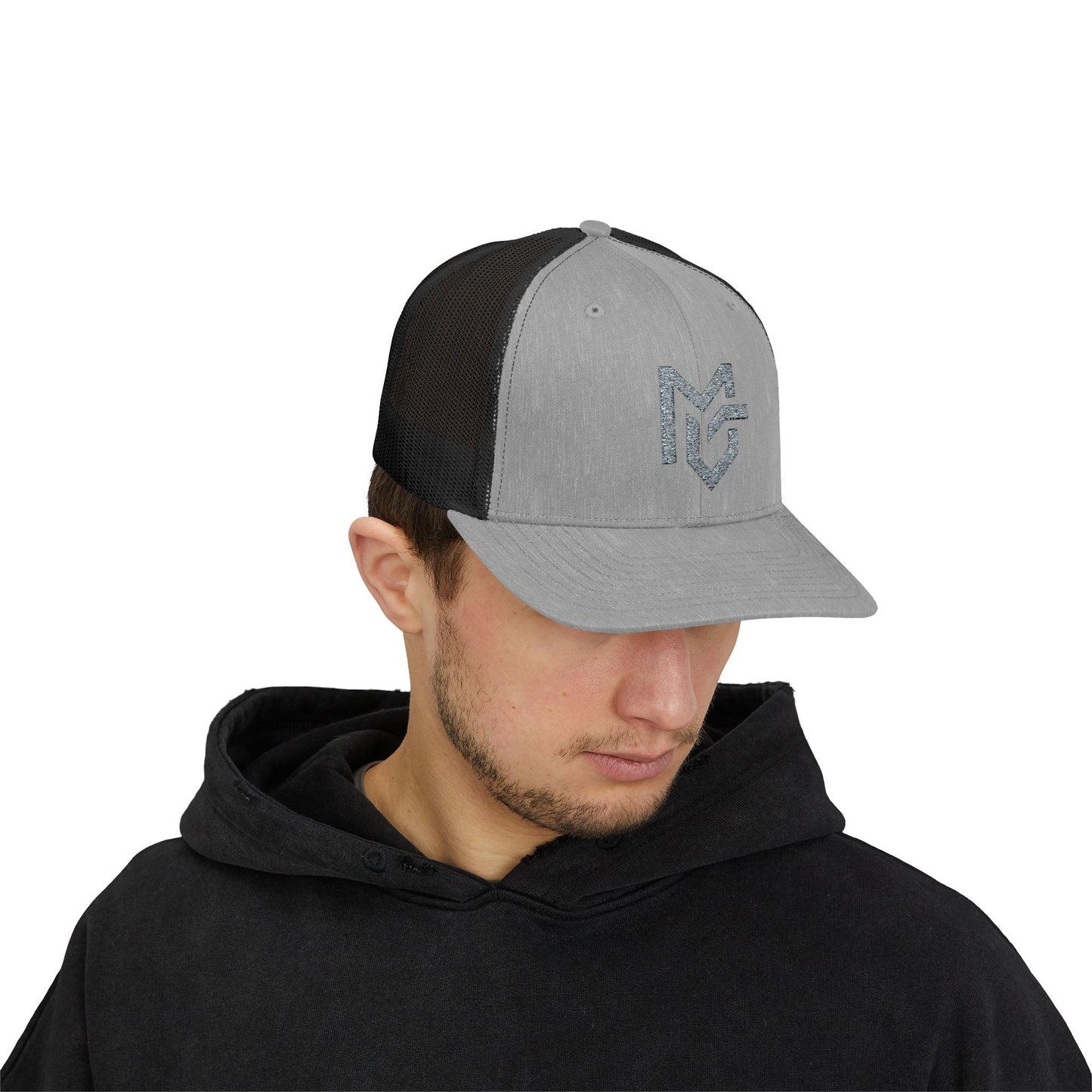 MG Logo Snapback Trucker Cap — Mesh Back Baseball Hat