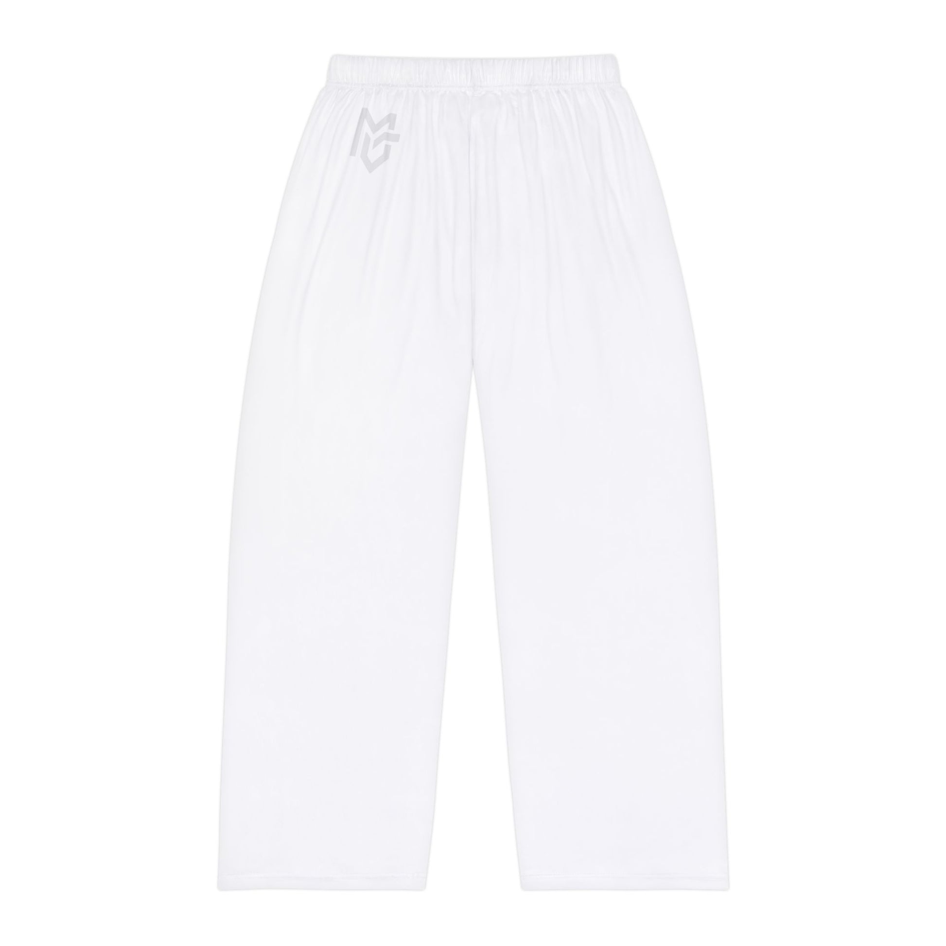 Men's Pajama Pants — Comfortable White All - Over Print Lounge Sleepwear - MetroGrit