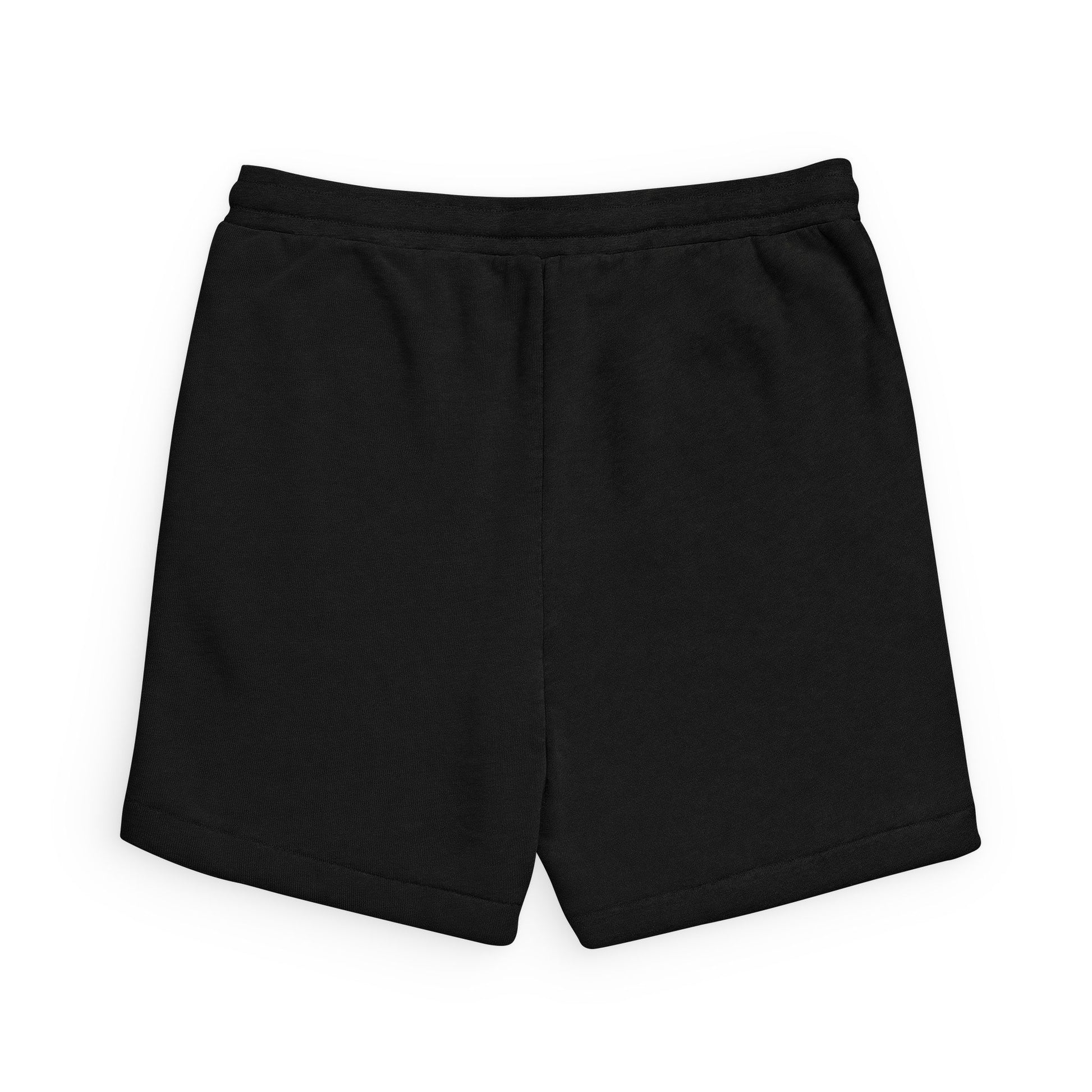 MG Minimal Logo Sweatshorts — Black Sponge Fleece Casual Shorts - MetroGrit