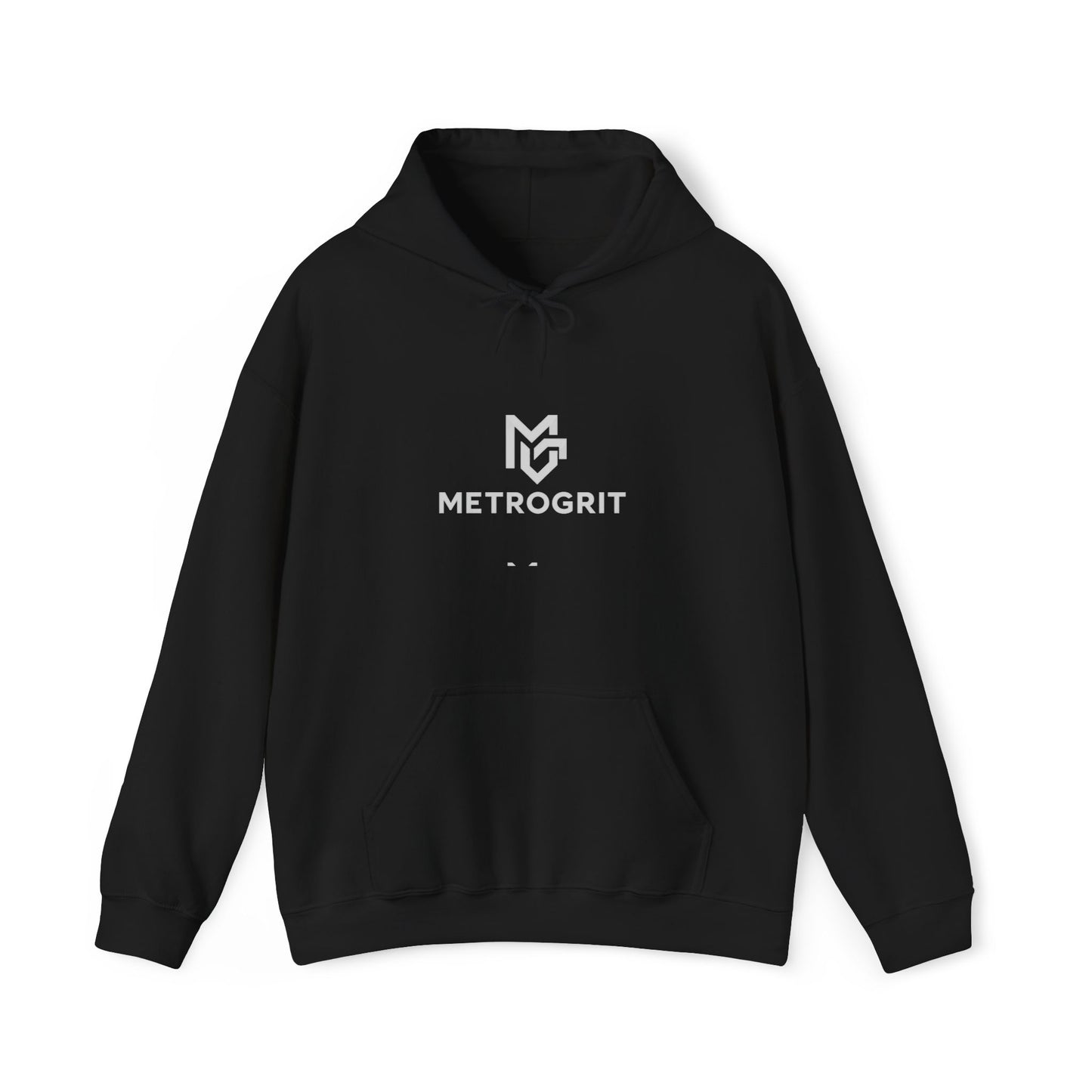 MetroGrit Logo Hoodie | Minimal Brand Logo Pullover