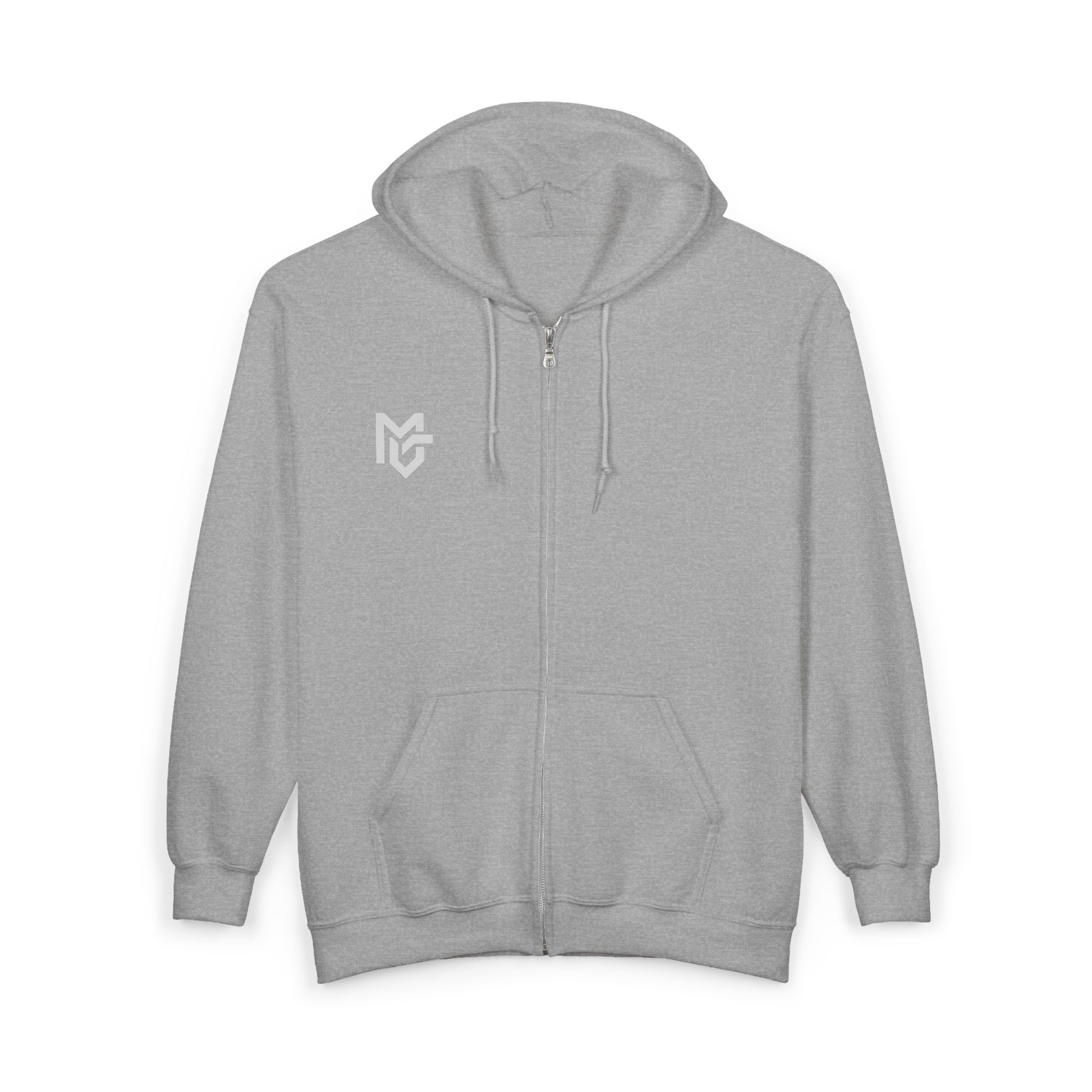 MetroGrit Full - Zip Hoodie — Logo Zip - Up Sweatshirt - MetroGrit