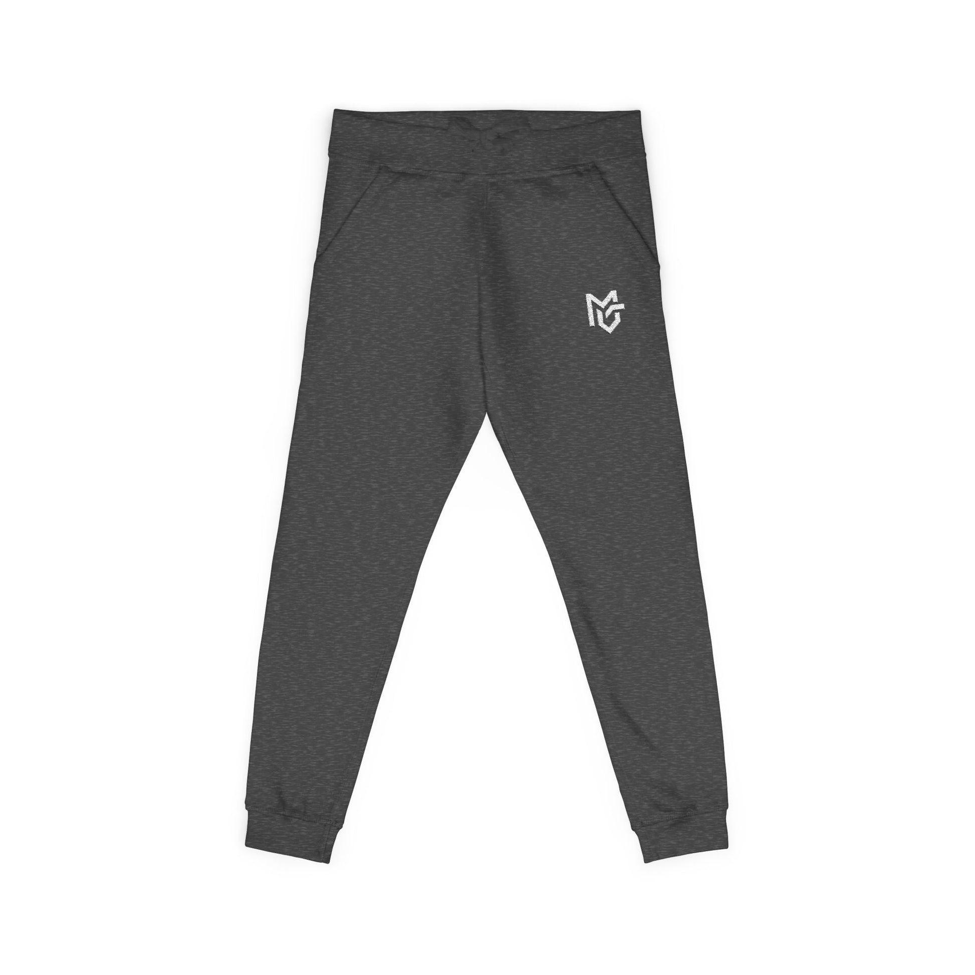 Embroidered Heart Logo Sweatpants — Cozy Fleece Joggers - MetroGrit