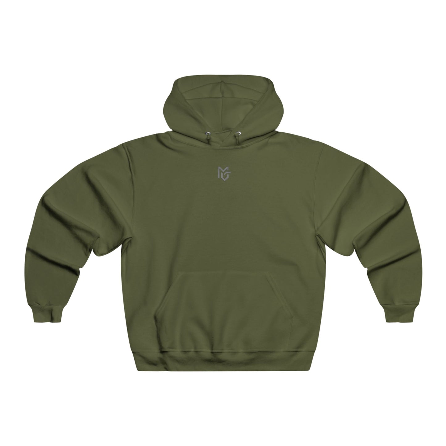 Minimal Grey Hoodie – Subtle Chest Logo Pullover - MetroGrit