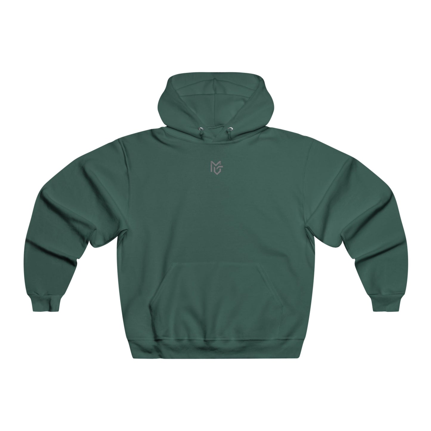 Minimal Grey Hoodie – Subtle Chest Logo Pullover - MetroGrit