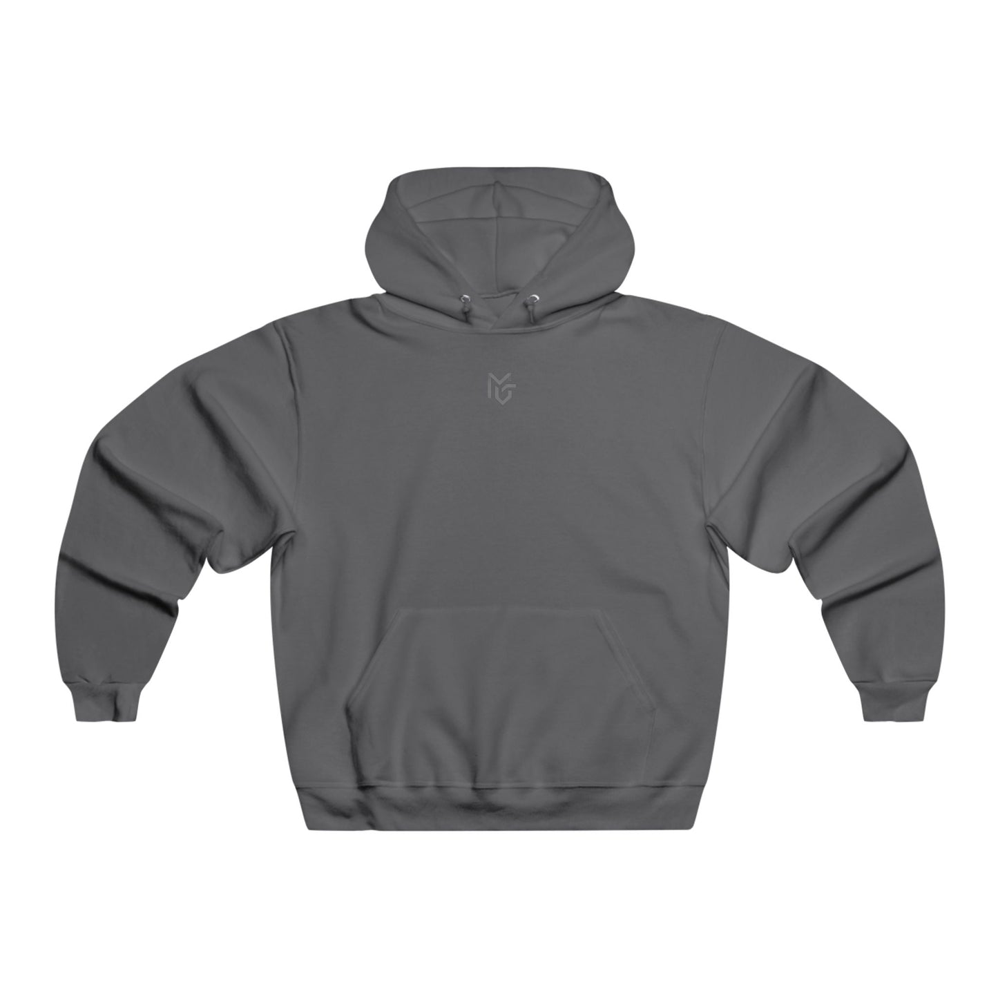 Minimal Grey Hoodie – Subtle Chest Logo Pullover - MetroGrit