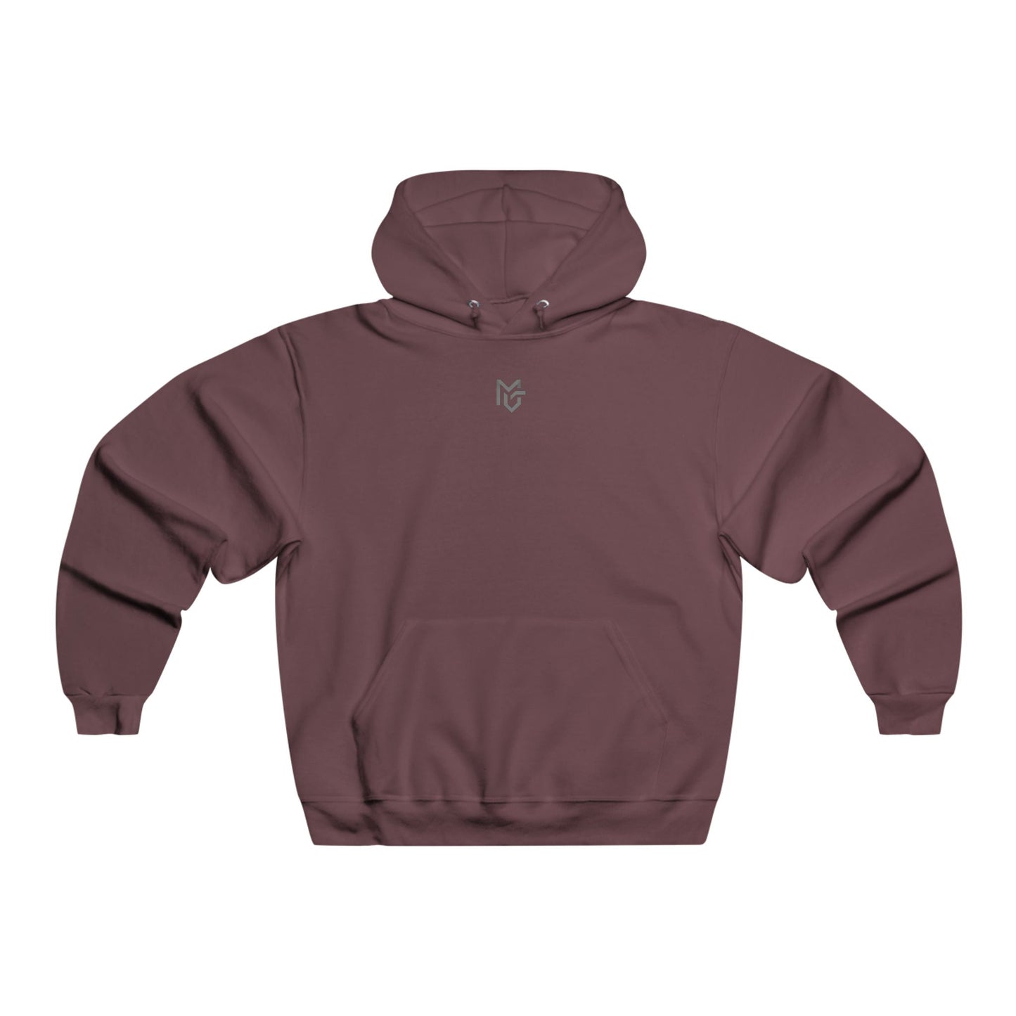 Minimal Grey Hoodie – Subtle Chest Logo Pullover - MetroGrit