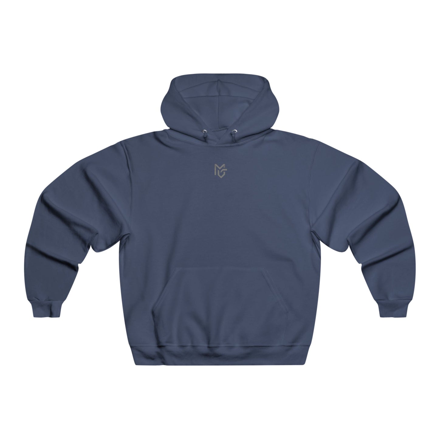 Minimal Grey Hoodie – Subtle Chest Logo Pullover - MetroGrit