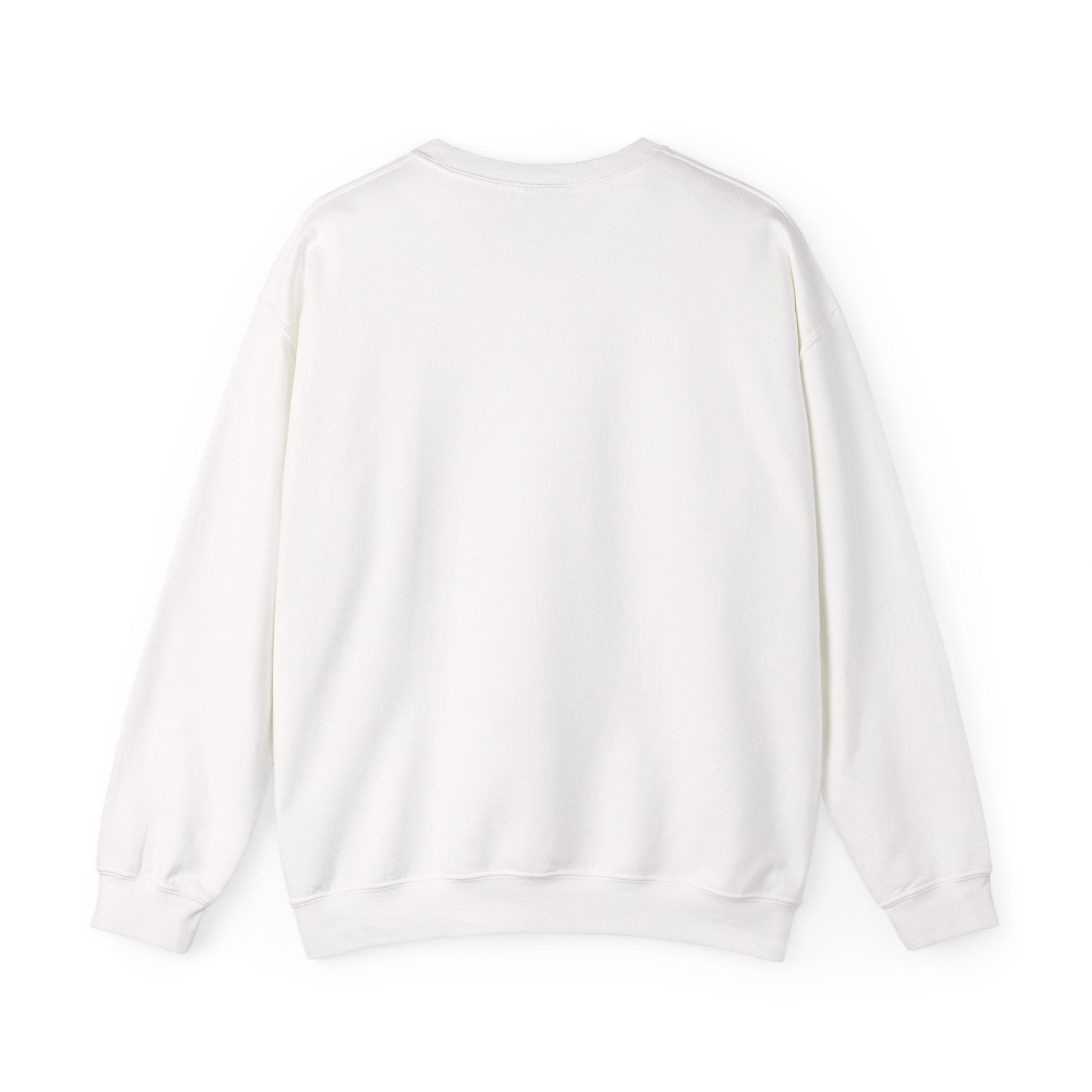 Minimal Logo Crewneck Sweatshirt — Clean White Casual Pullover - MetroGrit