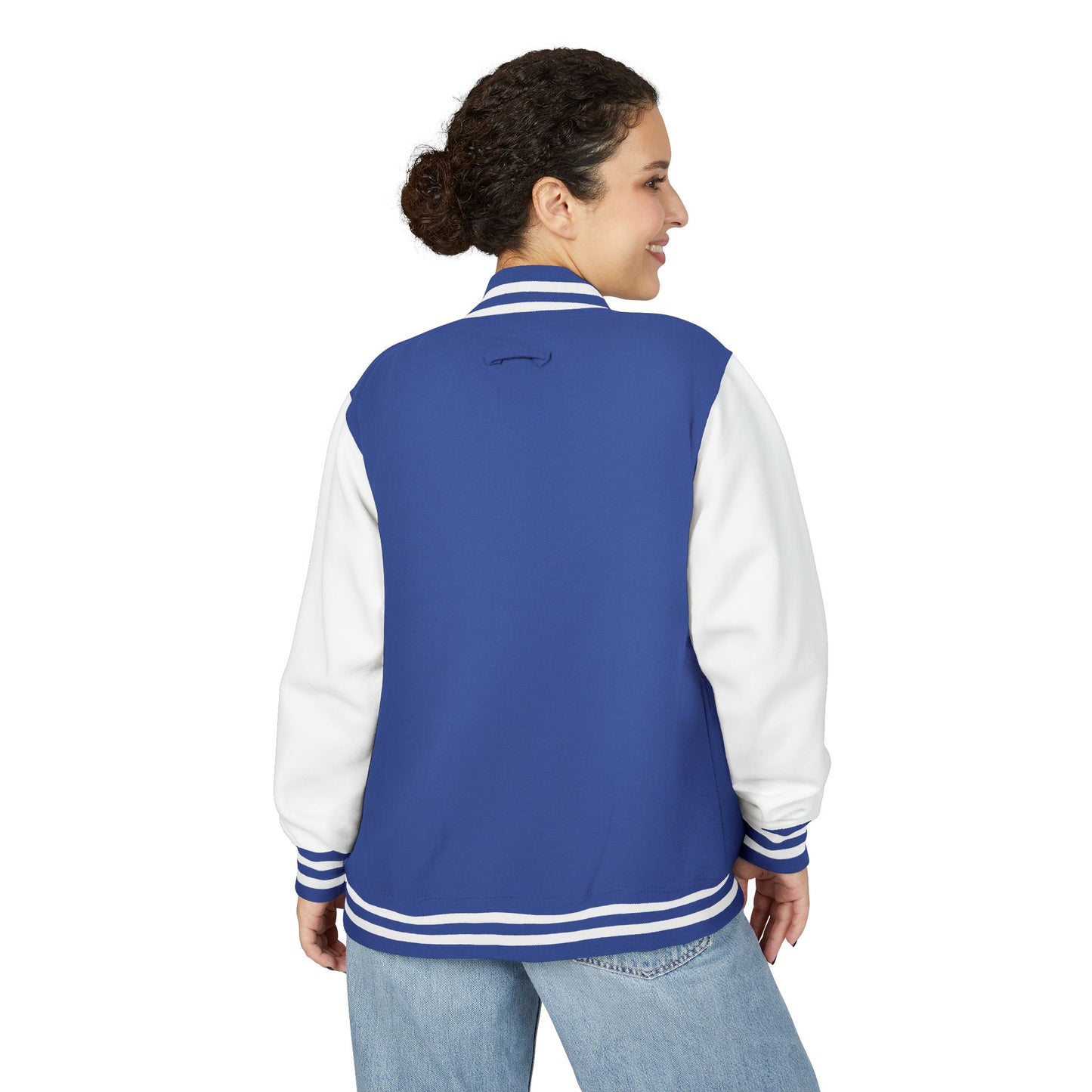 Varsity Letterman Jacket — Red & White Classic College Logo Jacket - MetroGrit