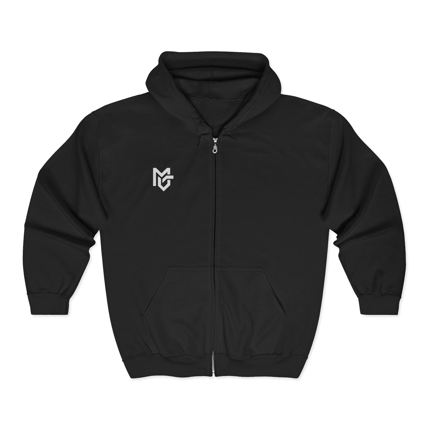 MetroGrit Full - Zip Hoodie — Logo Zip - Up Sweatshirt - MetroGrit