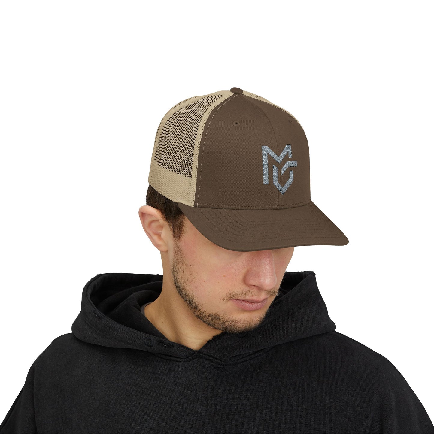 MG Logo Snapback Trucker Cap — Mesh Back Baseball Hat