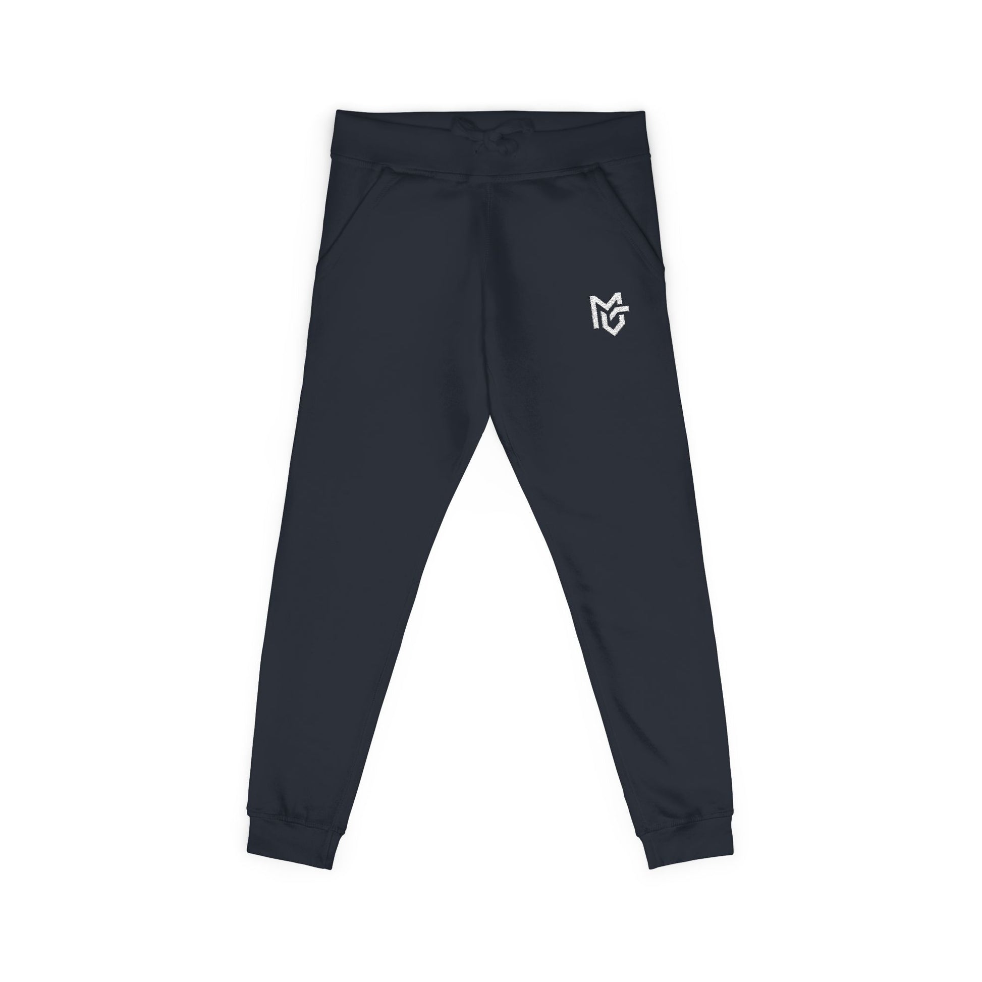 Embroidered Heart Logo Sweatpants — Cozy Fleece Joggers - MetroGrit