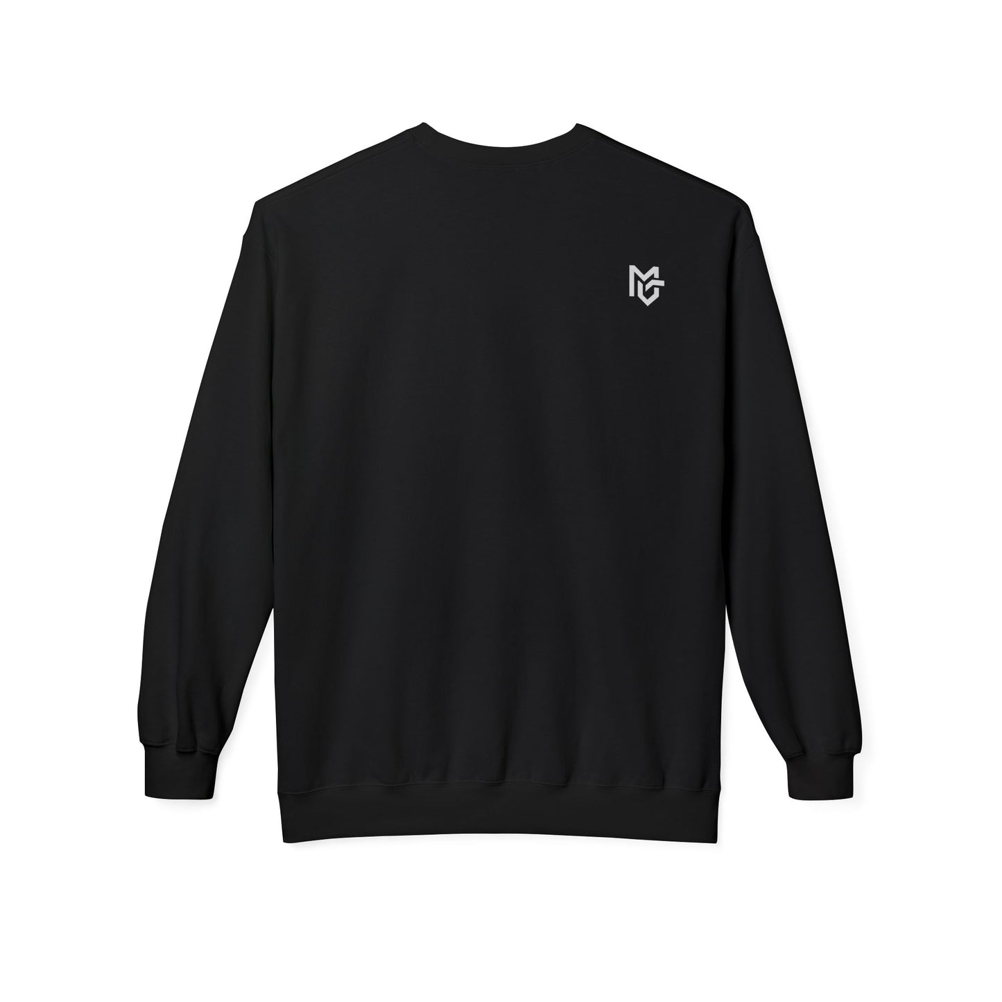 Minimal Logo Crewneck Sweatshirt — White Softstyle Fleece - MetroGrit