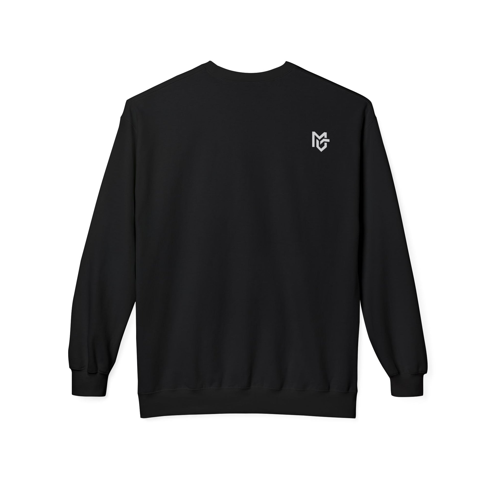 Minimal Logo Crewneck Sweatshirt — White Softstyle Fleece - MetroGrit