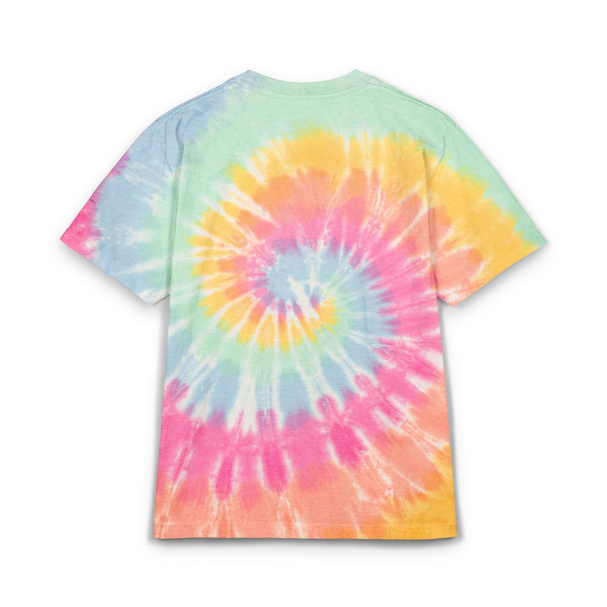 Tie - Dye Spiral Tee — Oversized Embroidered Rainbow T-Shirt - MetroGrit