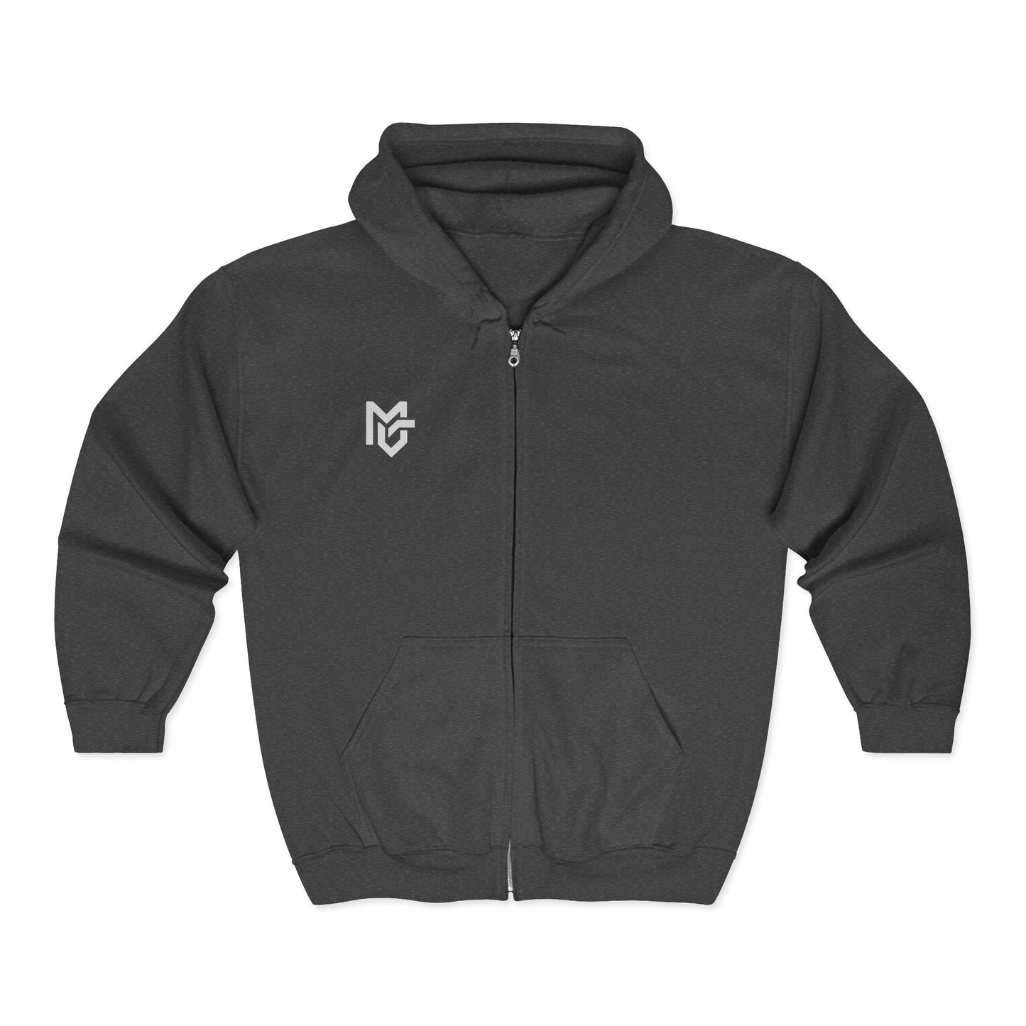 MetroGrit Full - Zip Hoodie — Logo Zip - Up Sweatshirt - MetroGrit