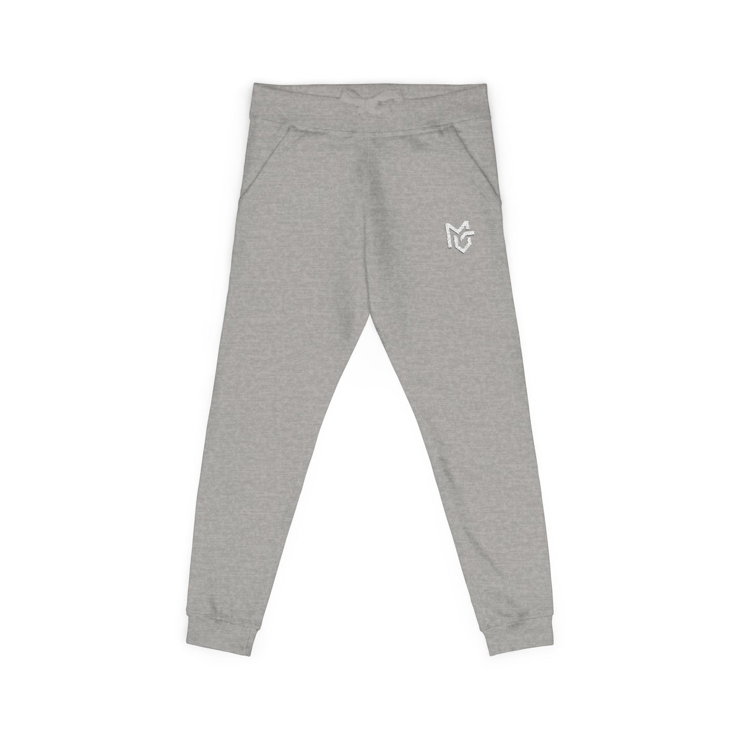 Embroidered Heart Logo Sweatpants — Cozy Fleece Joggers - MetroGrit