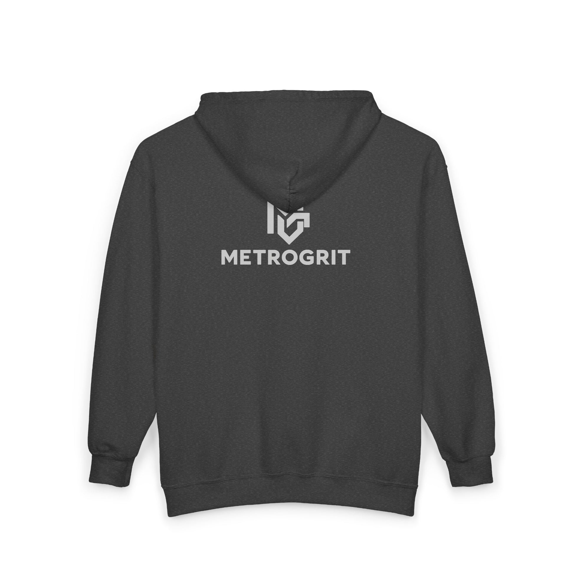 MetroGrit Full - Zip Hoodie — Logo Zip - Up Sweatshirt - MetroGrit