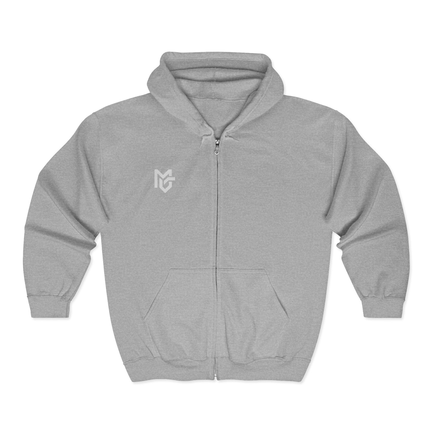 MetroGrit Full - Zip Hoodie — Logo Zip - Up Sweatshirt - MetroGrit