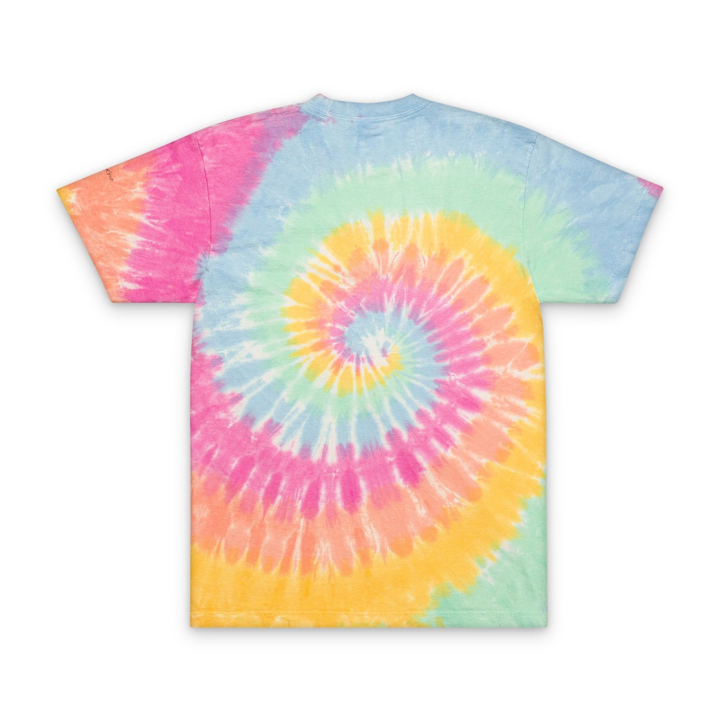 Tie - Dye Spiral Tee — Oversized Embroidered Rainbow T-Shirt - MetroGrit