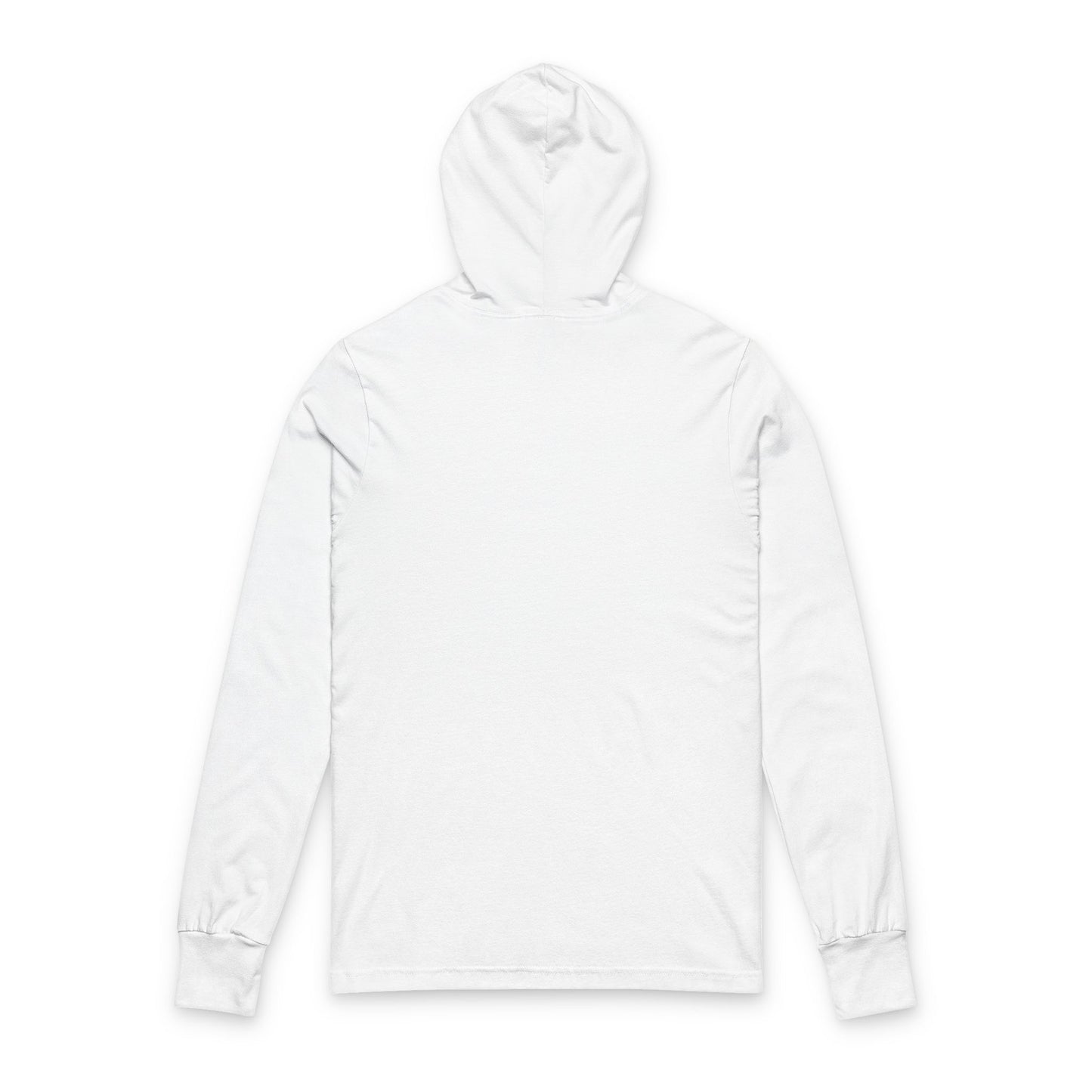 Long Sleeve Hoodie Tee with Monogram Logo — Minimalist MC Emblem - MetroGrit