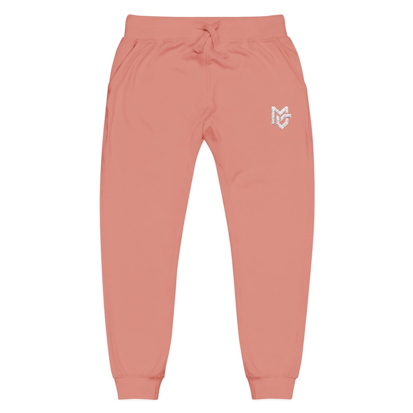 Embroidered Heart Logo Sweatpants — Cozy Fleece Joggers - MetroGrit