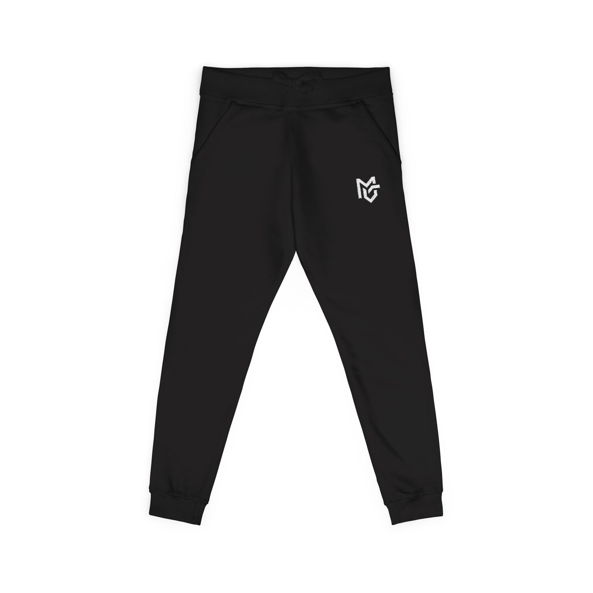 Embroidered Heart Logo Sweatpants — Cozy Fleece Joggers - MetroGrit