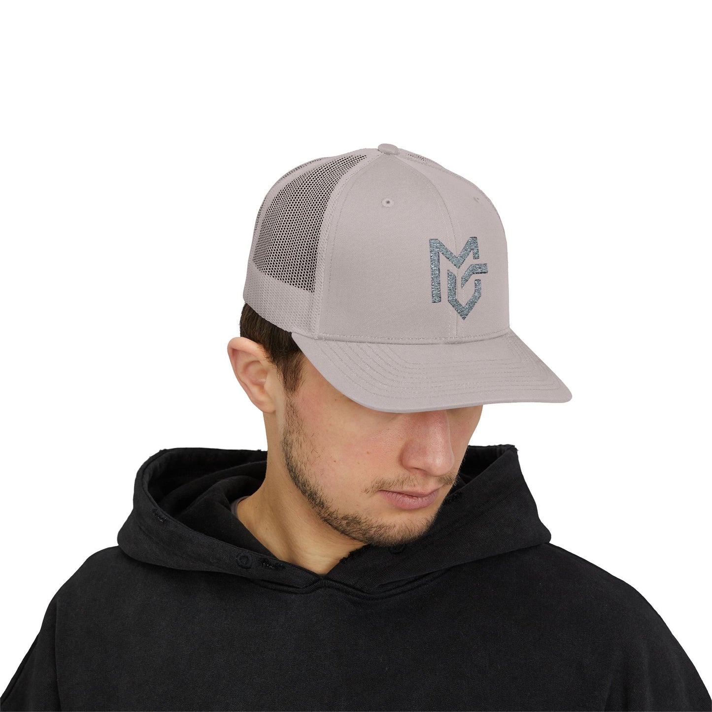 MG Logo Snapback Trucker Cap — Mesh Back Baseball Hat - MetroGrit