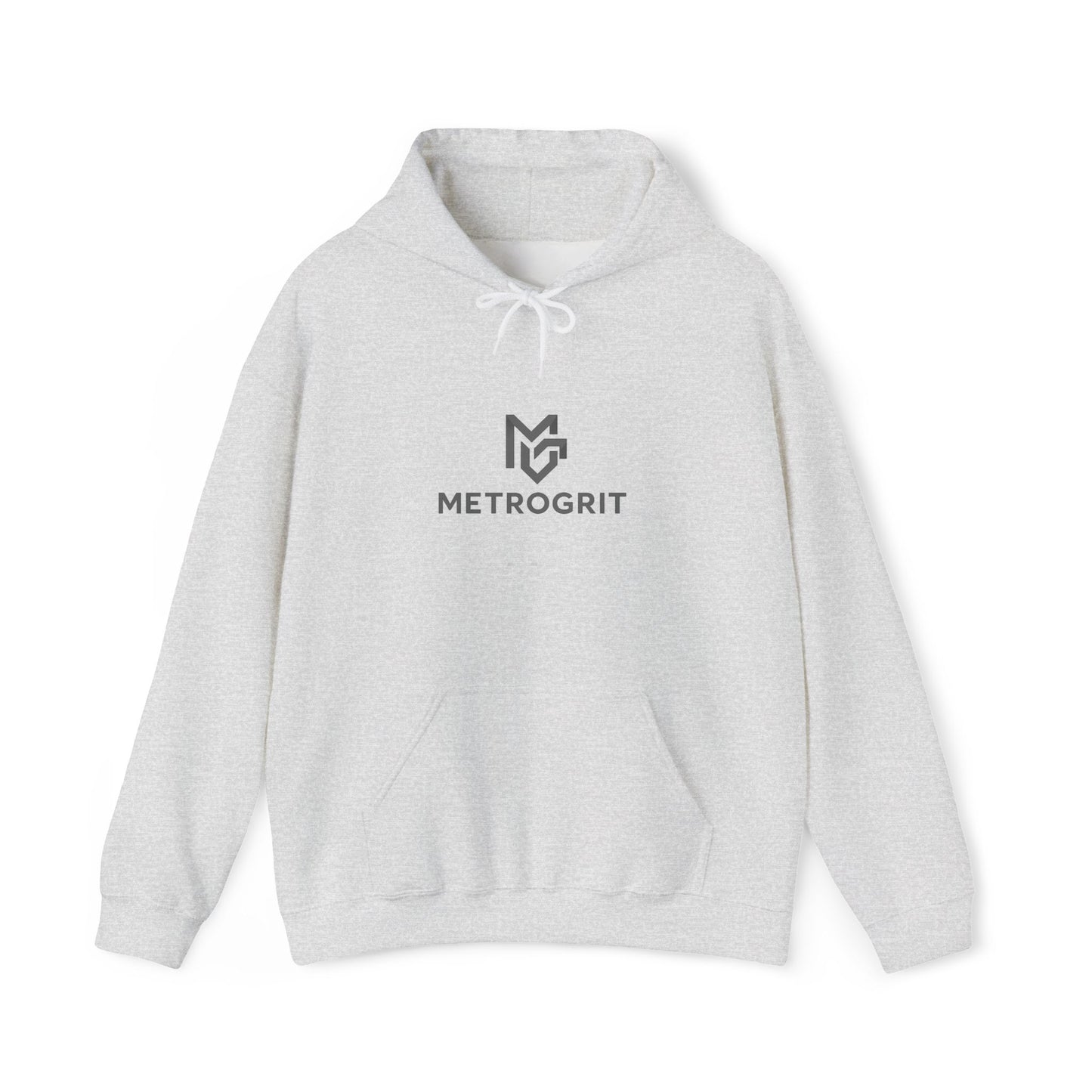 MetroGrit Logo Hoodie | Minimal Brand Logo Pullover
