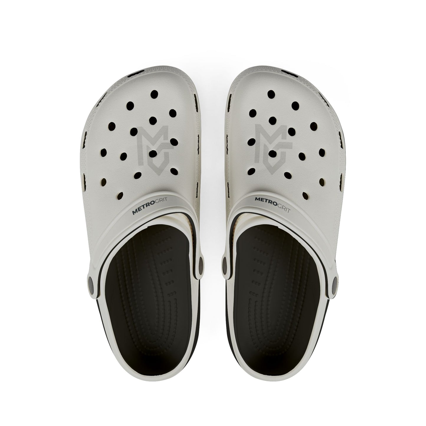 White EVA Foam Clogs — Lightweight Slip - On Garden & Beach Shoes - MetroGrit