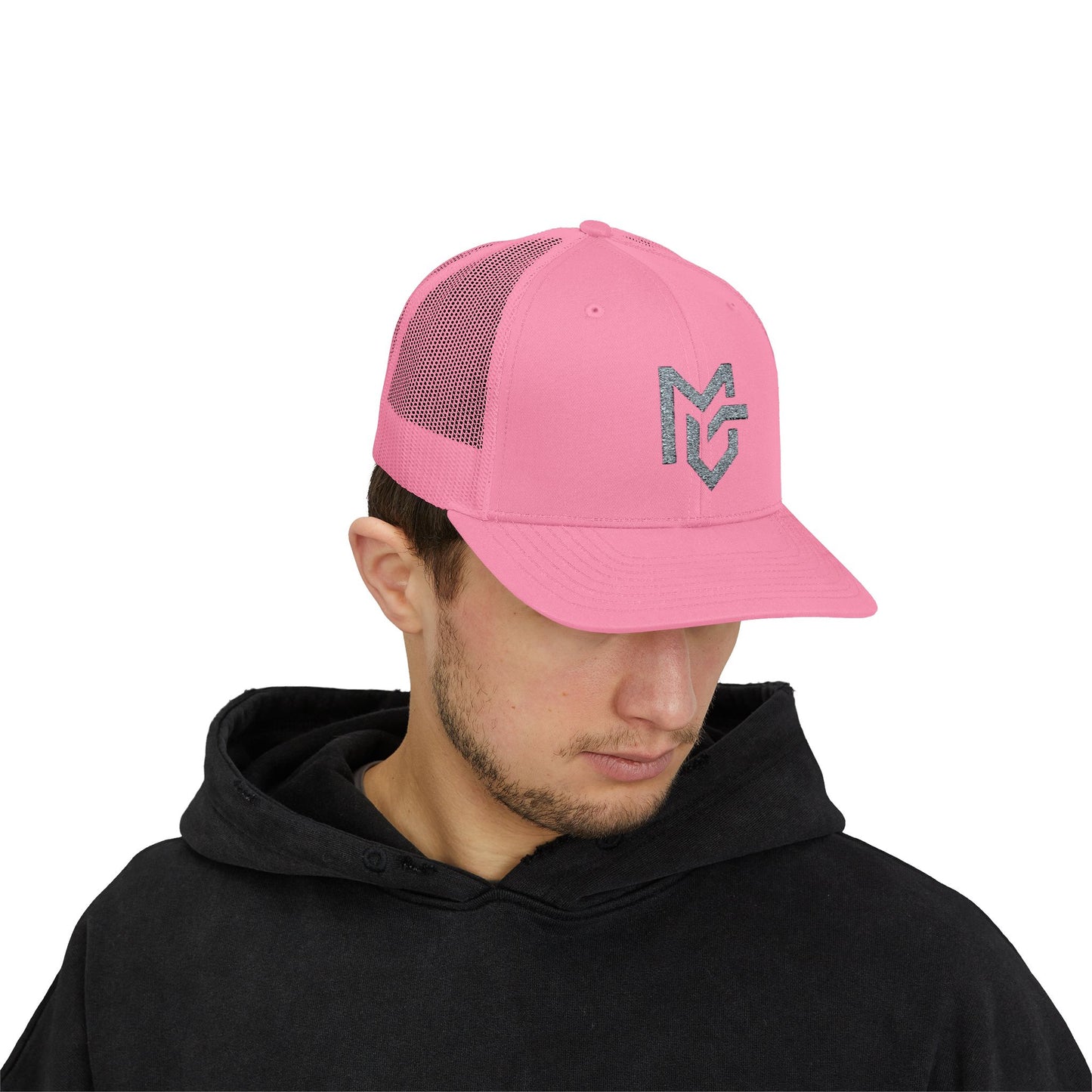 MG Logo Snapback Trucker Cap — Mesh Back Baseball Hat