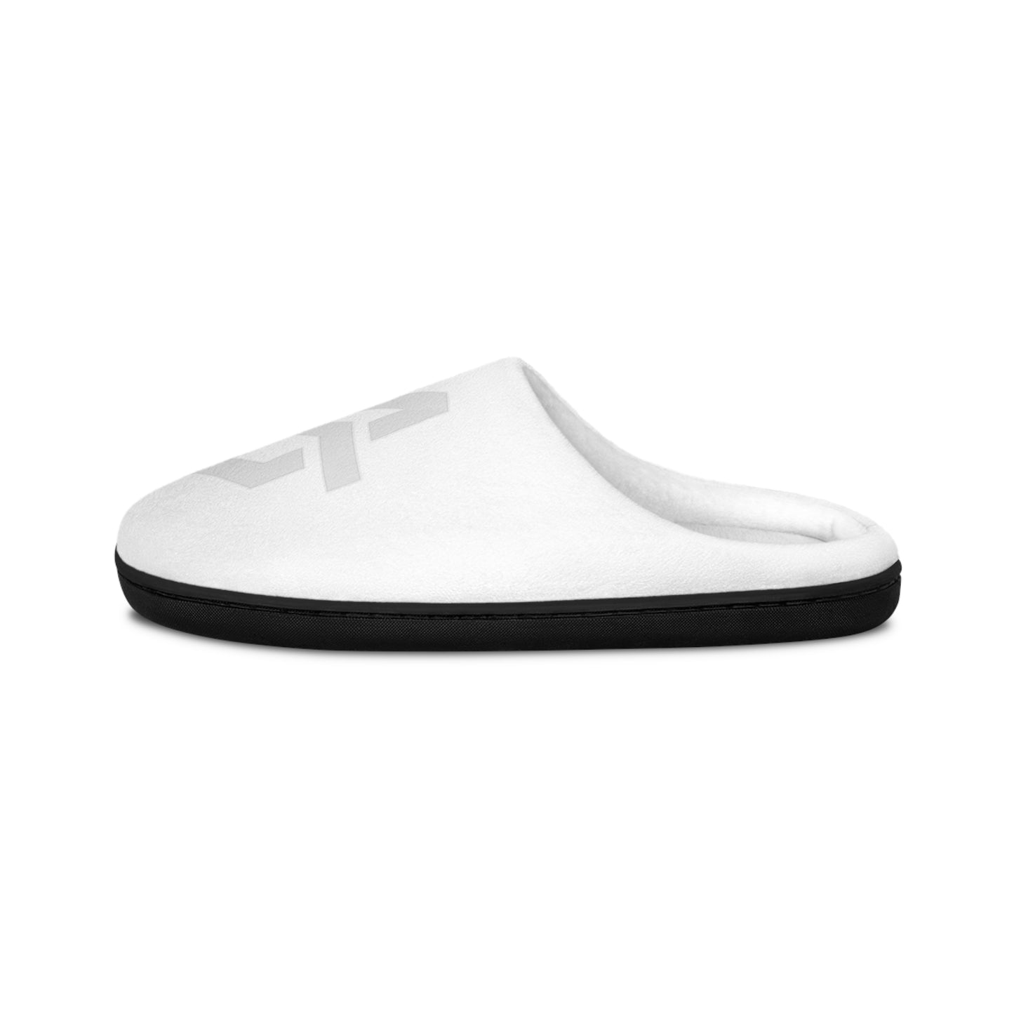 Men's Indoor Slippers — Minimal Geometric Logo Cozy House Shoes - MetroGrit