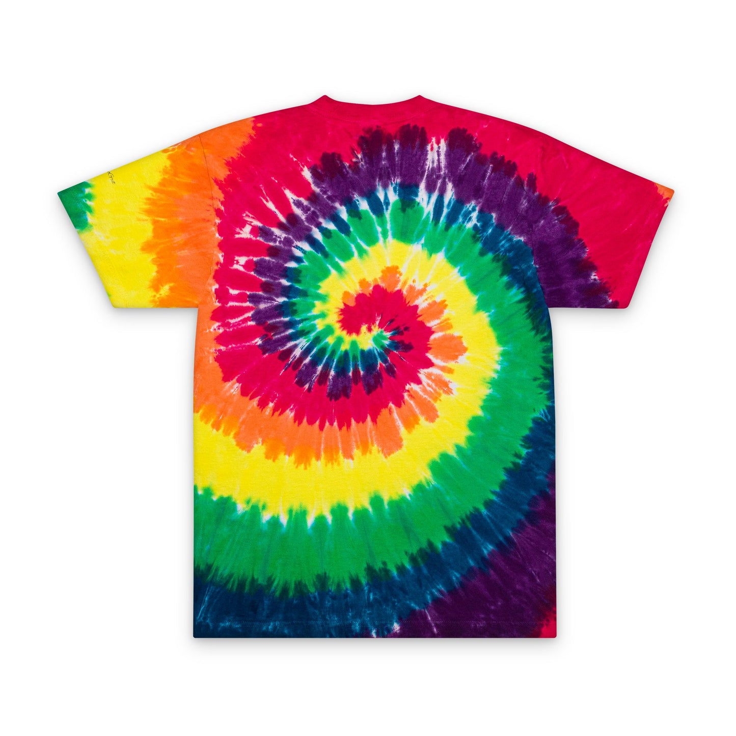Tie - Dye Spiral Tee — Oversized Embroidered Rainbow T-Shirt - MetroGrit